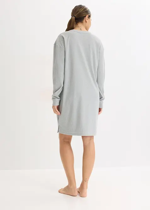 Robe d&rsquo;int&eacute;rieur en douce maille c&ocirc;tel&eacute;e, bonprix