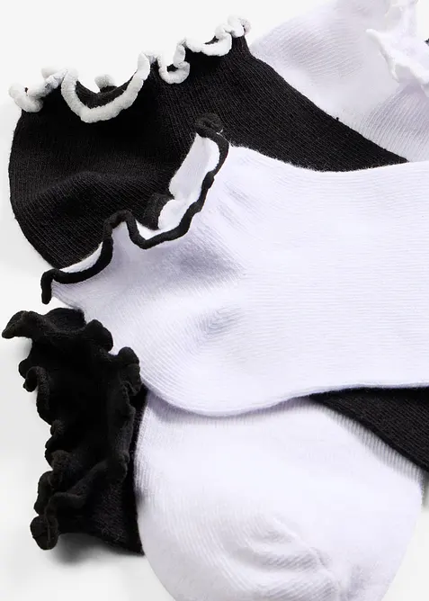 Lot de 8 paires de socquettes coton, bonprix