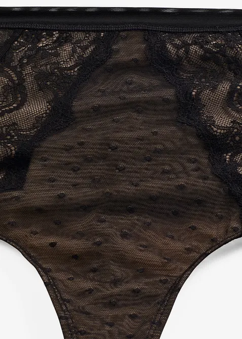 String sculptant avec dentelle, maintien mod&eacute;r&eacute;, bonprix