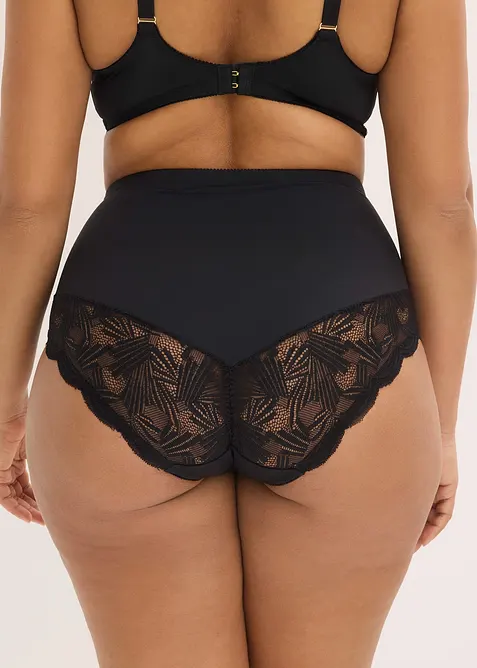 Slip sculptant avec dentelle, maintien mod&eacute;r&eacute;, bonprix