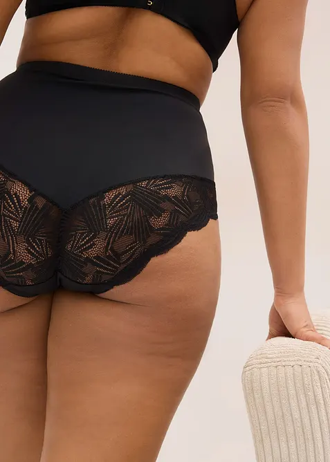 Slip sculptant avec dentelle, maintien mod&eacute;r&eacute;, bonprix