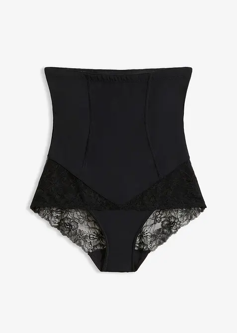 Culotte sculptante taille haute avec dentelle, maintien mod&eacute;r&eacute;, bonprix