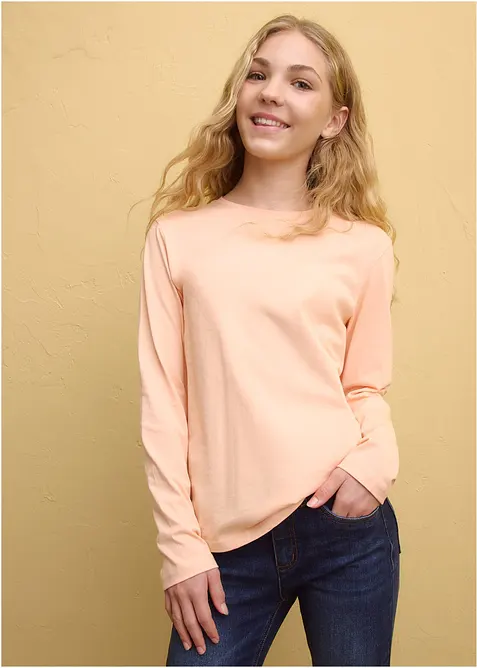 T-shirts manches longues 100% coton, bonprix