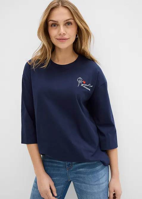 T-shirt boxy 100% coton, bonprix