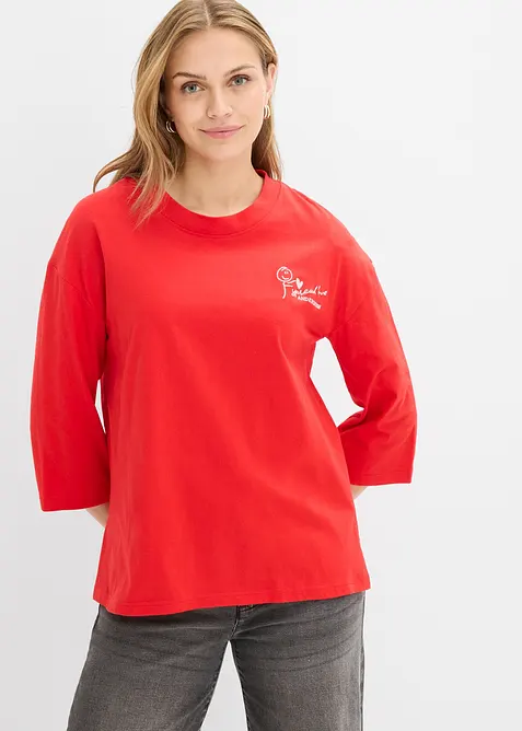 T-shirt boxy 100% coton, bonprix