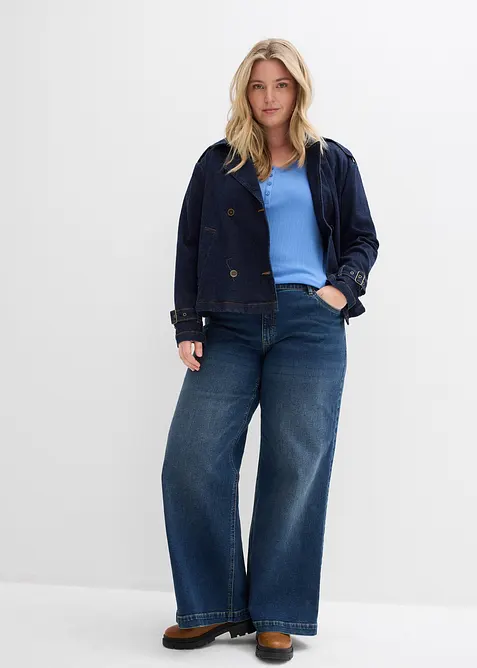 T-shirt manches longues c&ocirc;tel&eacute;, bonprix