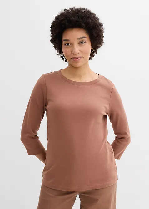 Lot de 3 T-shirts en jersey coton &eacute;pais, bonprix