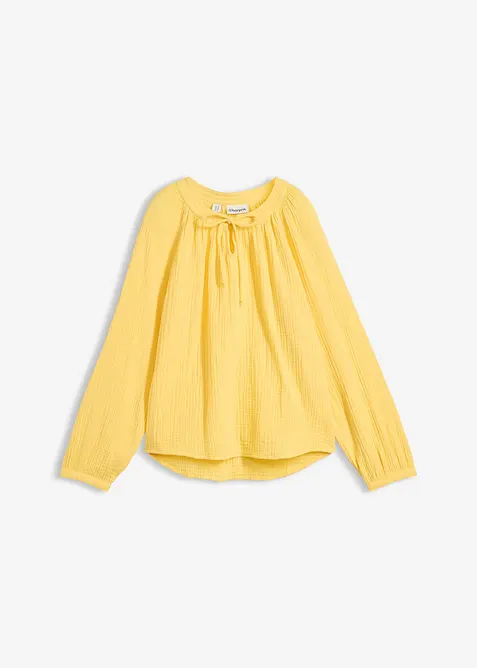 Blouse T-shirt en gaze de coton, bonprix