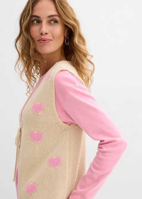 Gilet sans manches en maille, bonprix