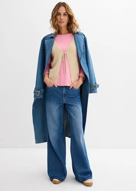 Gilet sans manches en maille, bonprix