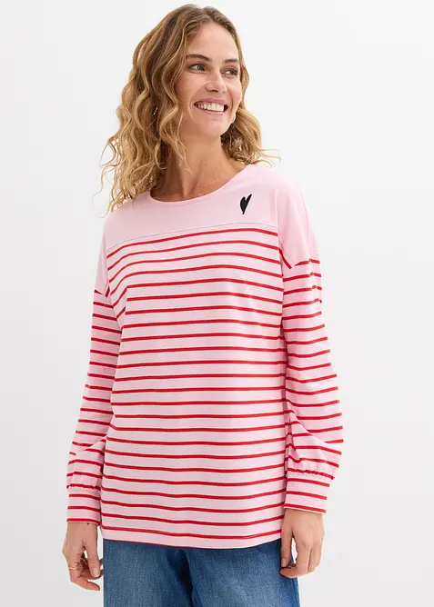 T-shirt manches longues 100% coton, bonprix