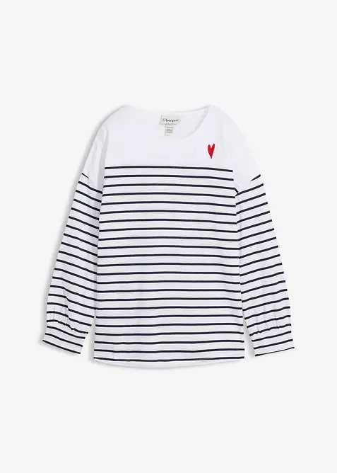 T-shirt manches longues 100% coton, bonprix