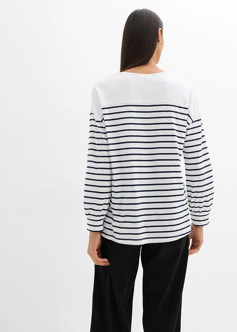 T-shirt manches longues 100% coton, bonprix