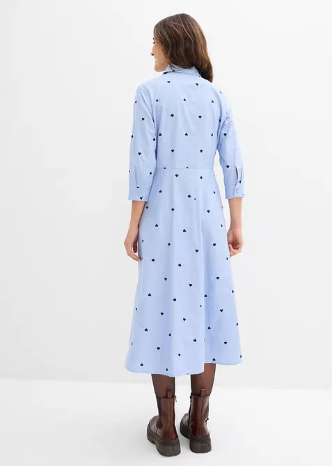 Robe-chemise 100% coton, bonprix