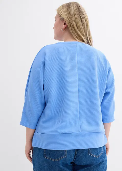 Sweat en mati&egrave;re textur&eacute;e, bonprix