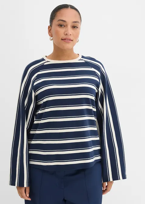 T-shirt manches longues en jersey lourd, bonprix