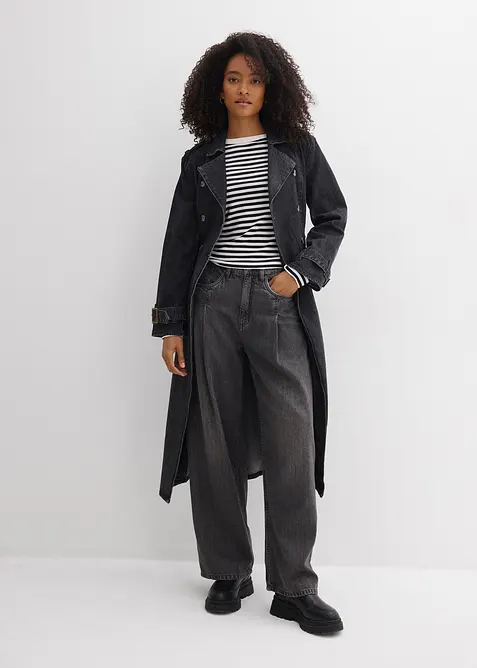 Jean large taille haute, bonprix