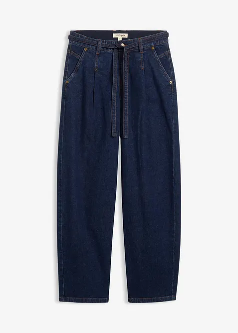 Jean barrel taille mi-haute, bonprix