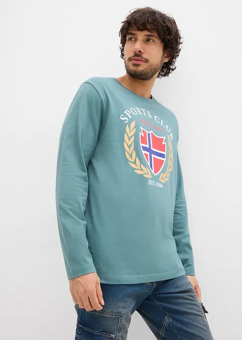 T-shirt manches longues 100% coton, bonprix