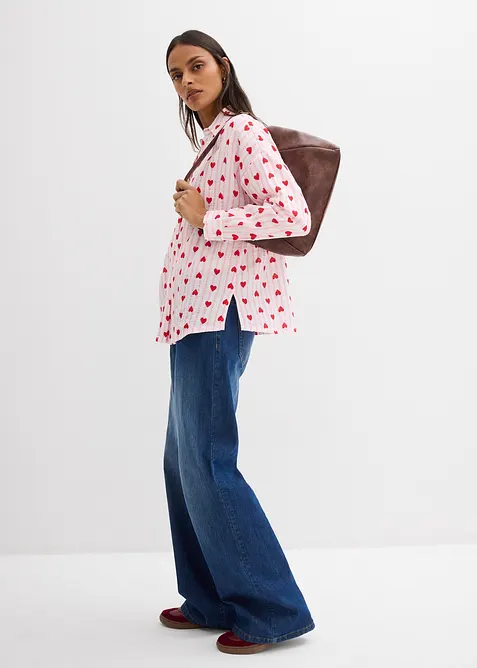 Chemisier doux et oversize en gaze de coton, bonprix