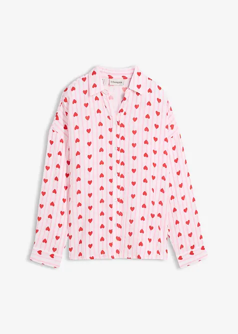 Chemisier doux et oversize en gaze de coton, bonprix
