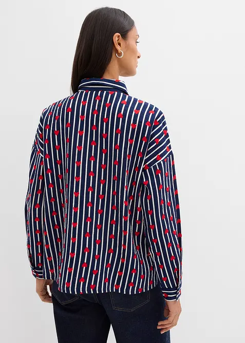 Chemisier doux et oversize en gaze de coton, bonprix