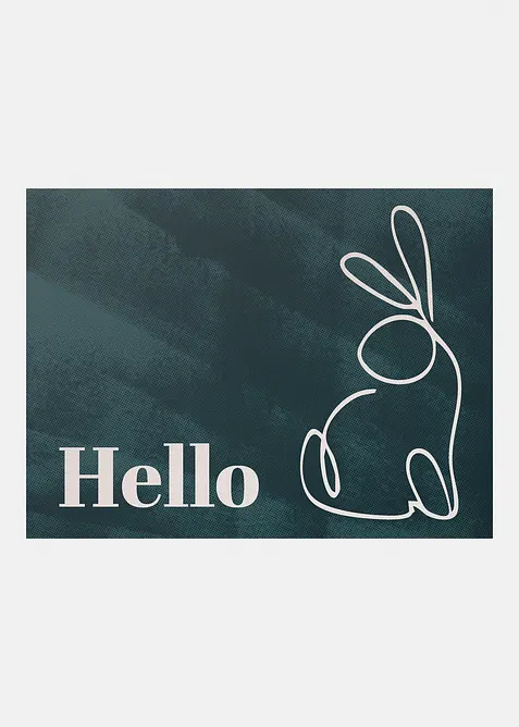 Paillasson lavable avec motif de P&acirc;ques, bonprix