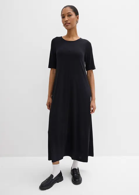 Robe longue en mati&egrave;re douce, bonprix