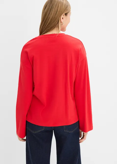 T-shirt manches longues en coton &eacute;pais, bonprix