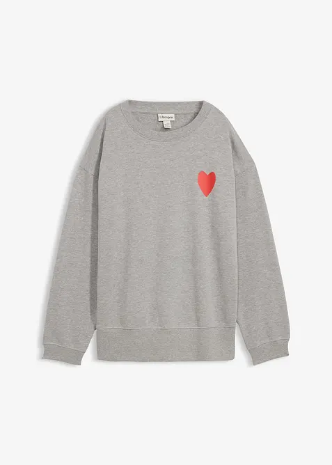 Sweat oversize en coton, bonprix