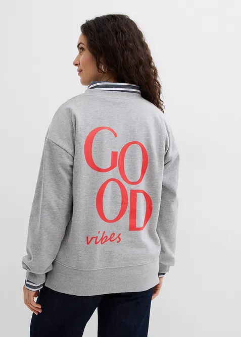 Sweat oversize en coton, bonprix