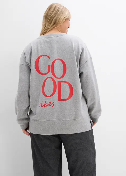 Sweat oversize en coton, bonprix
