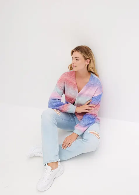 Gilet doux en grosse maille, bonprix