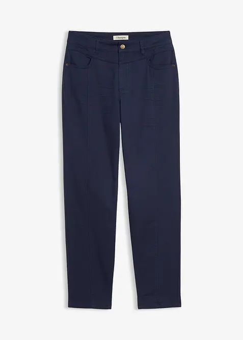 Pantalon en twill coton &eacute;lasthanne, bonprix