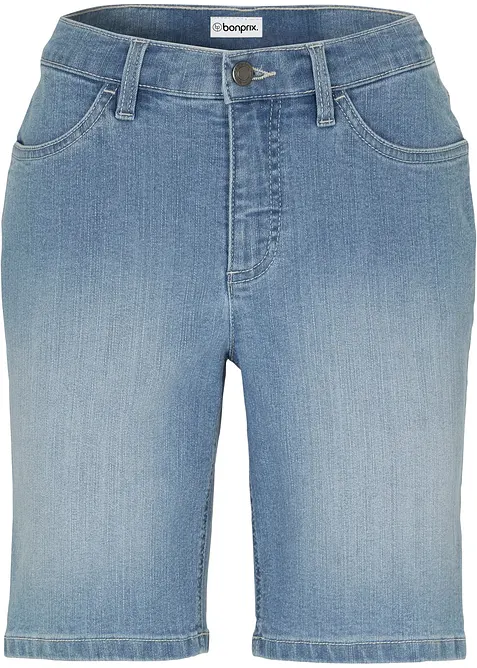 Bermuda en jean, taille mi-haute, bonprix