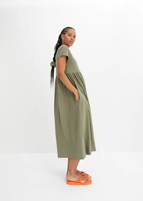 Robe midi 100% coton, bonprix