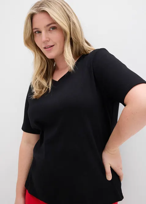 Lot de 2&nbsp;T-shirts en jersey &eacute;pais 100% coton, bonprix