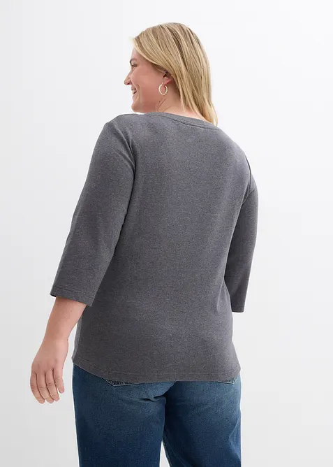 Lot de 3 T-shirts en jersey coton &eacute;pais, bonprix