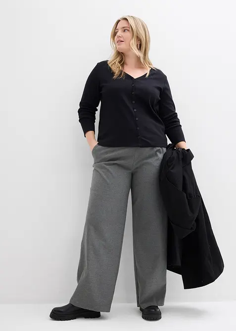 Gilet en jersey &eacute;pais 100% coton, bonprix