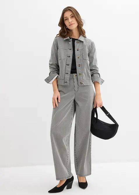 Pantalon ballon &agrave; rayures, bonprix