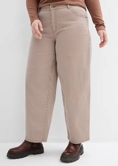 Pantalon ballon &agrave; rayures, bonprix