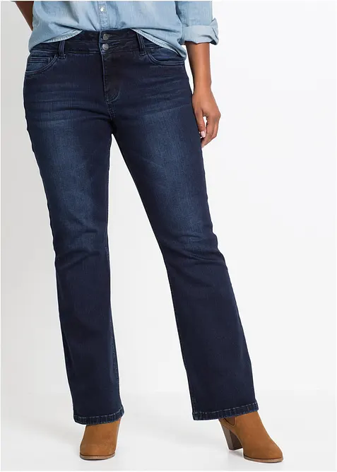 Jean bootcut sculptant taille haute, ultra doux, bonprix