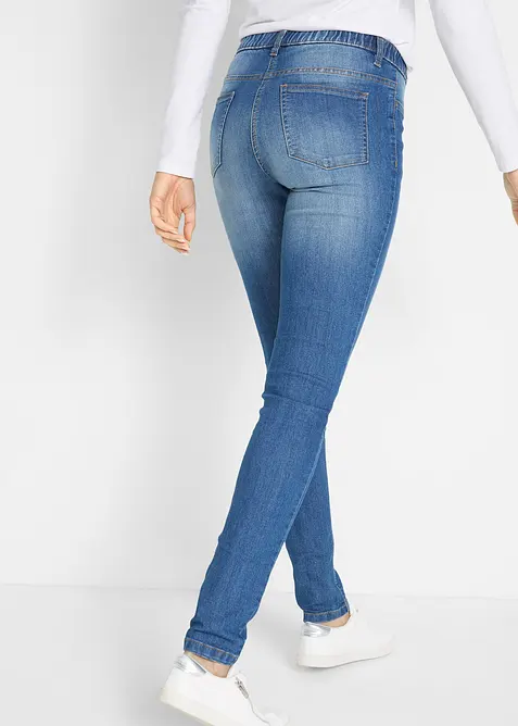 Jegging &agrave; taille mi-haute et &eacute;lastiqu&eacute;e, bonprix