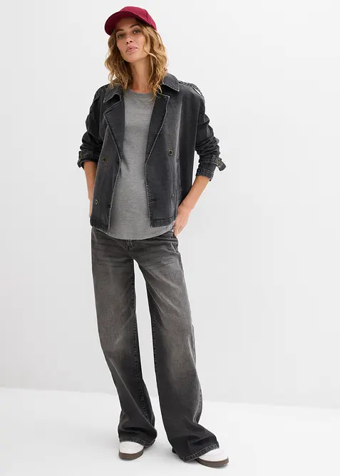 Lot de 2 T-shirts de grossesse avec ouvertures discr&egrave;tes pour faciliter l&rsquo;allaitement, bonprix