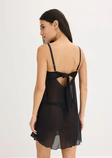 N&eacute;glig&eacute; &agrave; dentelle c&oelig;urs, sans armatures, bonprix