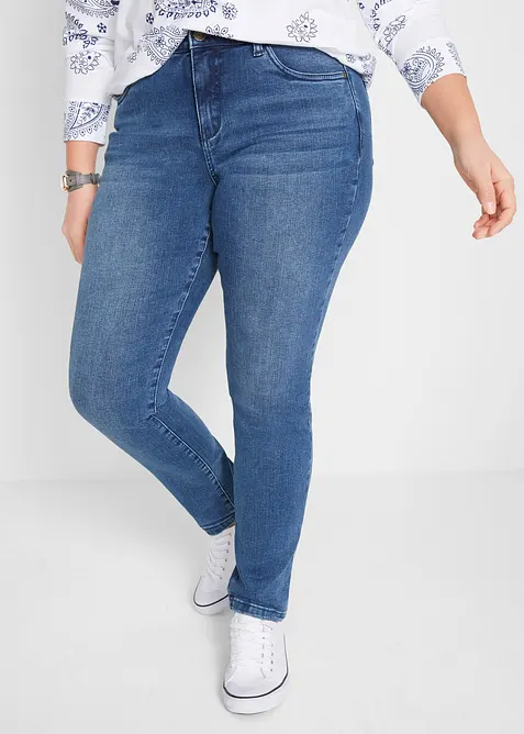 Jean slim taille haute, sculptant, bonprix