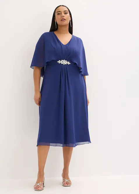 Robe en mousseline avec strass, bonprix