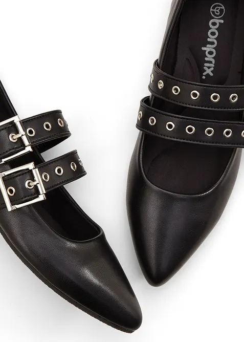 Ballerines &agrave; brides et premi&egrave;re rembourr&eacute;e, bonprix