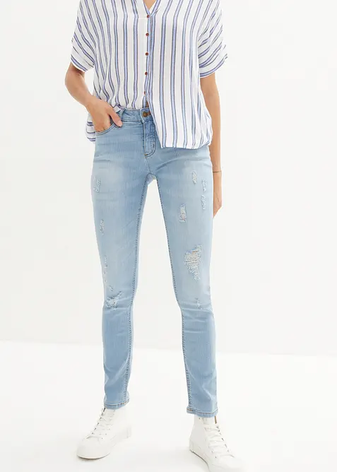 Jean skinny taille mi-haute, extensible, bonprix