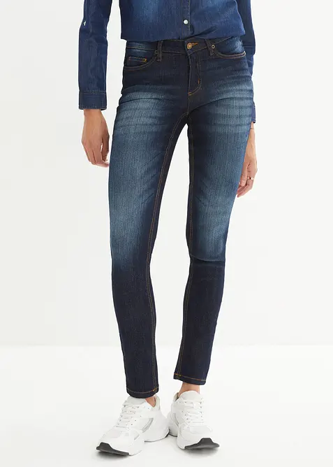 Jean skinny taille mi-haute, extensible, bonprix